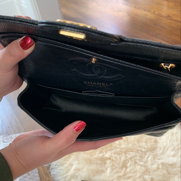 [SOLD] Chanel Small Classic Double Flap Bag Caviar - Picture 8 of 8